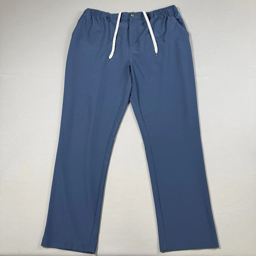 Chubbies‎ Everywhere Performance Pants Mens XXL Blue Drawstrings Stretch Beach